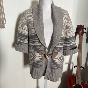 Lauren Ralph Lauren Gray southwestern Knit Sweater